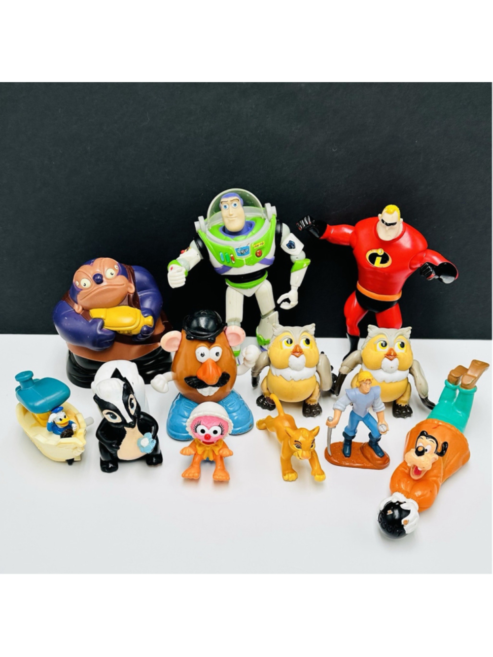 Disney Mcdonalds Toys Figures Mixed Pixar Toy Story Incredibles Muppet Lot of 12